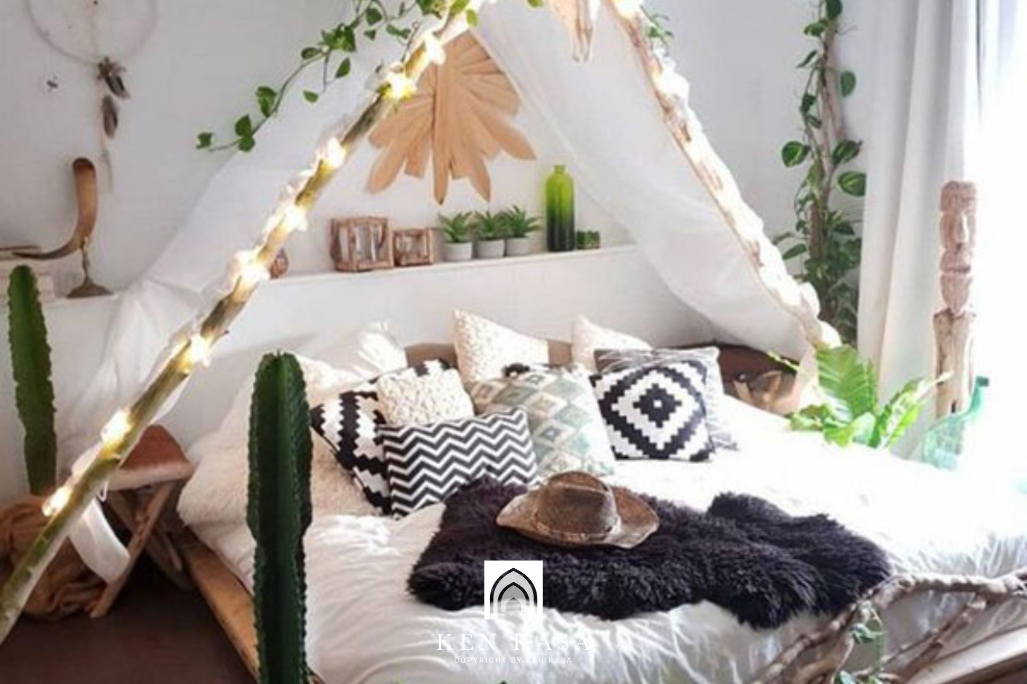 mẫu thiết kế phòng homestay nhỏ kiểu dã ngoại